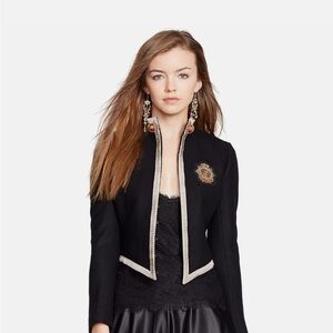 Polo Ralph Lauren Wool Military Style Blazer Jacket Size 10